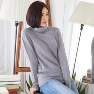 Winter Clothing เช่าเสื้อกันหนาว - Sweater คอเต่า สีเทา - สเว็ตเตอร์ sweater