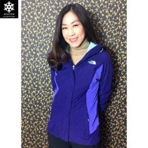 เช่าเสื้อกันหนาว North Face adventure jacket เช่าชุดกันหนาว สีม่วง