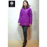 เช่าเสื้อกันหนาว columbia waterproof เฟอร์ เที่ยวต่างประเทศ สีม่วง เสื้อโค๊ท เช่าชุดกันหนาว omni heat