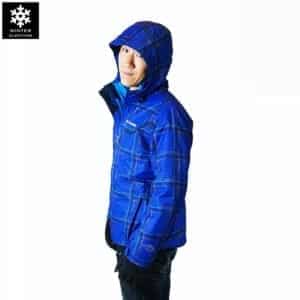 เช่าเสื้อกันหนาว Jacket columbia สีน้ำเงิน waterproof omni_heat เช่าชุดกันหนาว M