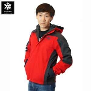 เช่าเสื้อกันหนาว Jacket north face สีเขียว waterproof เช่าชุดกันหนาว เที่ยวต่างประเทศ