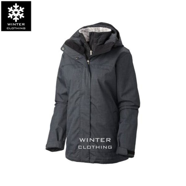 เช่าเสื้อกันหนาว Jacket columbia สีดำ ชุดสกี waterproof เช่าชุดกันหนาว เที่ยวต่างประเทศ