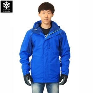 เช่าเสื้อกันหนาว Jacket northface สีน้ำเงิน waterproof เช่าชุดกันหนาว เที่ยวต่างประเทศ