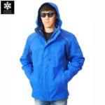 เช่าเสื้อกันหนาว Jacket northface สีน้ำเงิน waterproof เช่าชุดกันหนาว เที่ยวต่างประเทศ