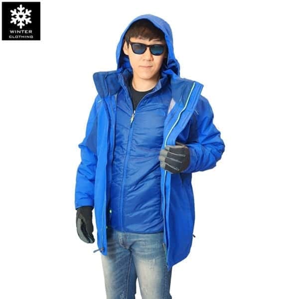 เช่าเสื้อกันหนาว Jacket columbia สีน้ำตาล waterproof omni_heat เช่าชุดกันหนาว เที่ยวต่างประเทศ