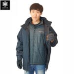 เช่าเสื้อกันหนาว Jacket columbia สีดำ waterproof omni_heat เช่าชุดกันหนาว เที่ยวต่างประเทศ