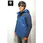 เช่าเสื้อกันหนาว Jacket northface สีน้ำเงิน waterproof เช่าชุดกันหนาว เที่ยวต่างประเทศ