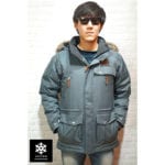 เช่าเสื้อกันหนาว Coat Columbia สีเทา ขนเป็ด waterproof เช่าชุดกันหนาว เที่ยวต่างประเทศ