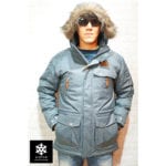 เช่าเสื้อกันหนาว Coat Columbia สีเทา ขนเป็ด waterproof เช่าชุดกันหนาว เที่ยวต่างประเทศ