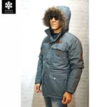 เช่าเสื้อกันหนาว Coat Columbia สีเทา ขนเป็ด waterproof เช่าชุดกันหนาว เที่ยวต่างประเทศ