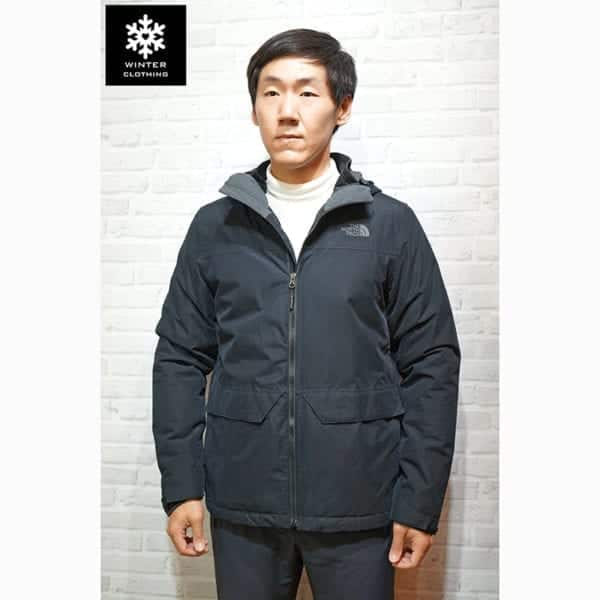 เช่าเสื้อกันหนาว Jacket north face สีดำ waterproof เช่าชุดกันหนาว เที่ยวต่างประเทศ