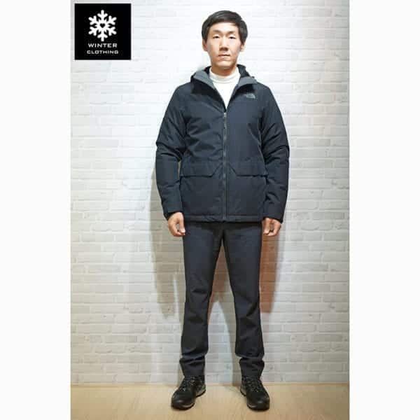 เช่าเสื้อกันหนาว Jacket north face สีดำ waterproof เช่าชุดกันหนาว เที่ยวต่างประเทศ