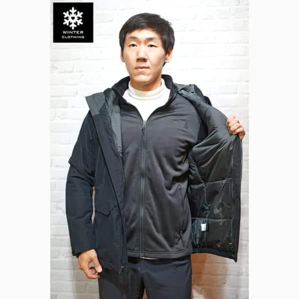 เช่าเสื้อกันหนาว Jacket north face สีดำ waterproof เช่าชุดกันหนาว เที่ยวต่างประเทศ