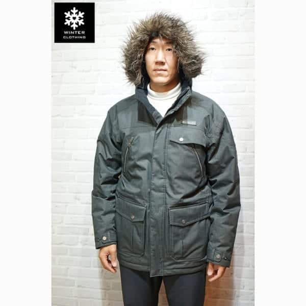 เช่าเสื้อกันหนาว Coat Columbia สีดำ ขนเป็ด waterproof เช่าชุดกันหนาว เที่ยวต่างประเทศ