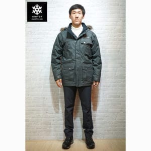 เช่าเสื้อกันหนาว Coat Columbia สีดำ ขนเป็ด waterproof เช่าชุดกันหนาว เที่ยวต่างประเทศ