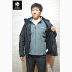 เช่าเสื้อกันหนาว Jacket Columbia สีดำ waterproof เช่าชุดกันหนาว เที่ยวต่างประเทศ omni heat 2layer