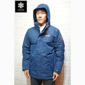 เช่าเสื้อกันหนาว Jacket columbia สีน้ำเงิน waterproof omni_heat เช่าชุดกันหนาว เที่ยวต่างประเทศ ชุดสกี