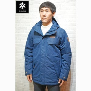 เช่าเสื้อกันหนาว Jacket columbia สีน้ำเงิน waterproof omni_heat เช่าชุดกันหนาว เที่ยวต่างประเทศ ชุดสกี