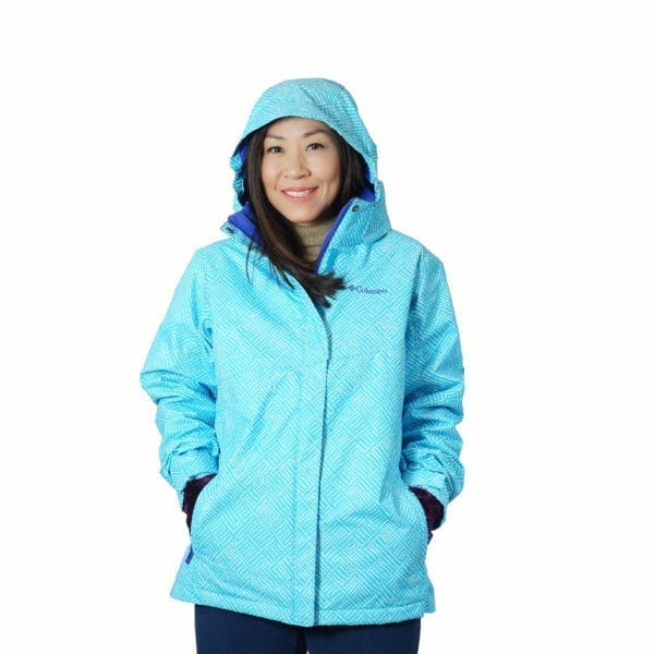 columbia jacket blue เช่าเสื้อกันหนาว เช่าชุดกันหนาว สกี
