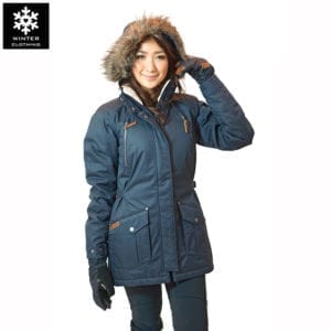 เช่าเสื้อกันหนาว columbia waterproof เฟอร์ เที่ยวต่างประเทศ สีดำ เสื้อโค๊ท เช่าชุดกันหนาว omni heat ขนเป็ด