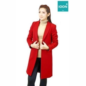 เช่าเสื้อกันหนาว zara เสื้อโค้ท เที่ยวต่างประเทศ สีแดง wool เช่าชุดกันหนาว fashion