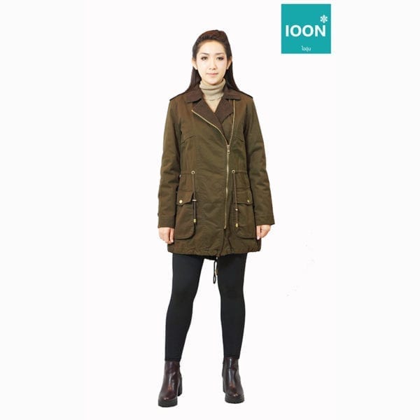 เช่าเสื้อกันหนาว zara Jacket เที่ยวต่างประเทศ สีแดง cotton polyester เช่าชุดกันหนาว fashion