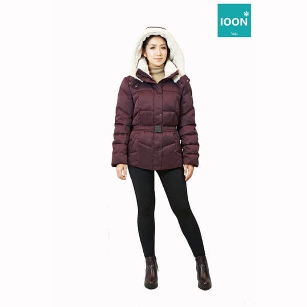 Jacket Esprit สีม่วง เช่าเสื้อกันหนาว เช่าชุดกันหนาว เสื้อขนเป็ด Fashion เที่ยวต่างประเทศ