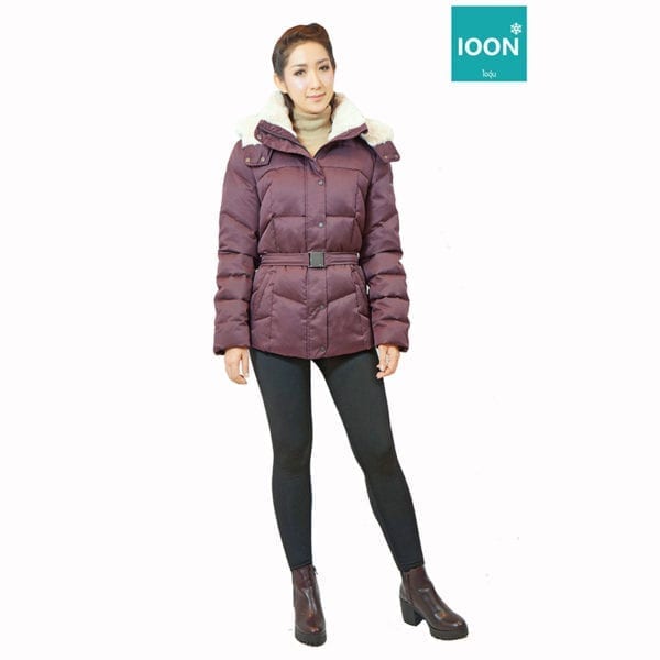 Jacket Esprit สีม่วง เช่าเสื้อกันหนาว เช่าชุดกันหนาว เสื้อขนเป็ด Fashion เที่ยวต่างประเทศ