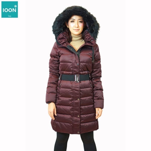 Coat Esprit สีม่วง เช่าเสื้อกันหนาว เช่าชุดกันหนาว เสื้อขนเป็ด Fashion เที่ยวต่างประเทศ