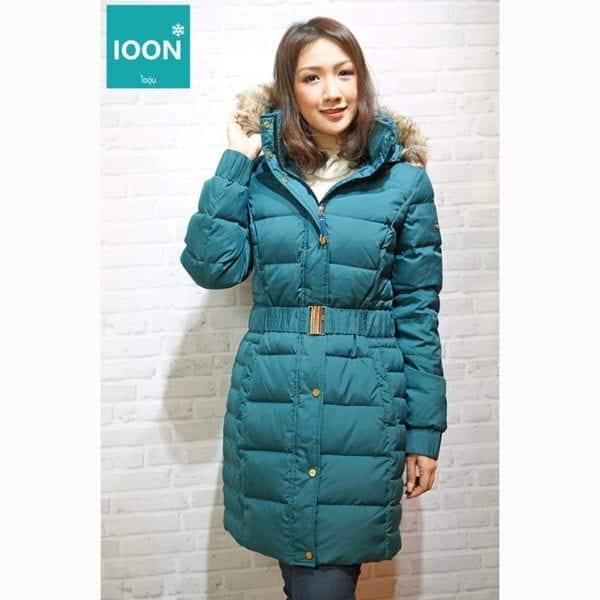 Coat Esprit สีเขียว เช่าเสื้อกันหนาว เช่าชุดกันหนาว เสื้อขนเป็ด Fashion เที่ยวต่างประเทศ