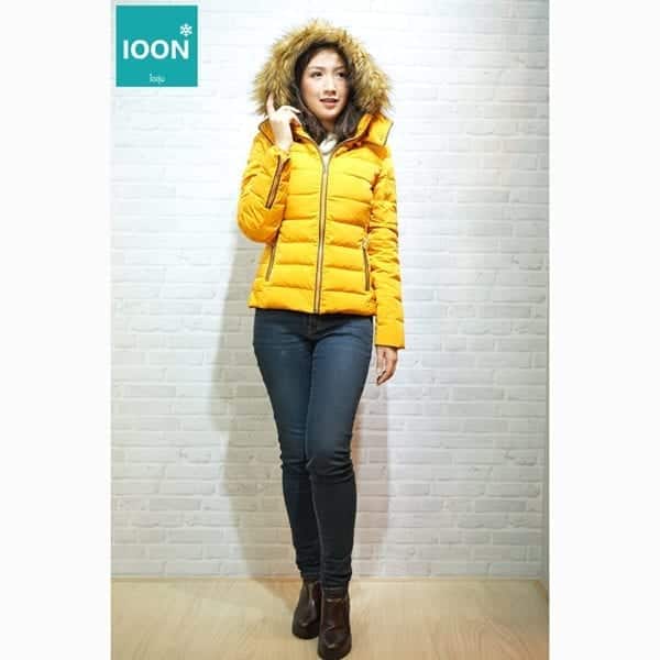 Zara Jacket สีเหลือง เช่าเสื้อกันหนาว เช่าชุดกันหนาว เสื้อขนเป็ด Fashion เที่ยวต่างประเทศ