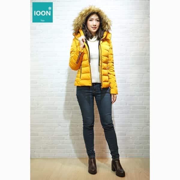 Zara Jacket สีเหลือง เช่าเสื้อกันหนาว เช่าชุดกันหนาว เสื้อขนเป็ด Fashion เที่ยวต่างประเทศ