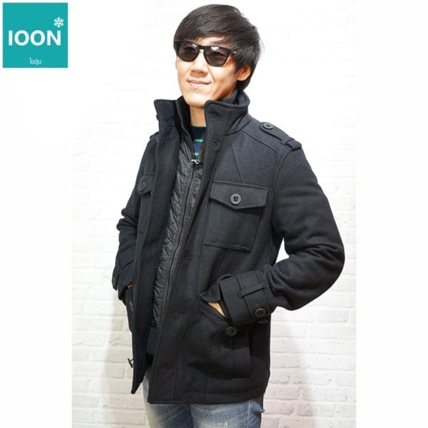 เช่าเสื้อกันหนาว esprit jacket เที่ยวต่างประเทศ สีดำ เช่าชุดกันหนาว fashion ทรงเกาหลี