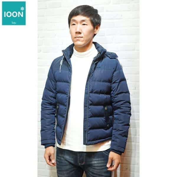 เช่าเสื้อกันหนาว bossini jacket เที่ยวต่างประเทศ สีน้ำเงิน เช่าชุดกันหนาว fashion