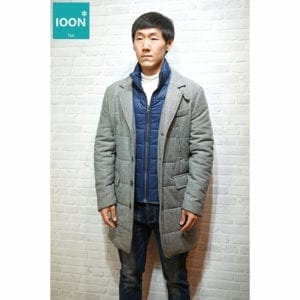 เช่าเสื้อกันหนาว esprit Coat เที่ยวต่างประเทศ สีเทา เช่าชุดกันหนาว fashion 2layer