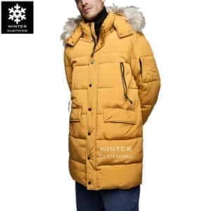 เช่าเสื้อกันหนาว zara Coat เที่ยวต่างประเทศ สีเหลือง polyester เช่าชุดกันหนาว fashion