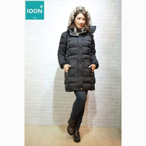 Coat Esprit สีดำ เช่าเสื้อกันหนาว เช่าชุดกันหนาว เสื้อขนเป็ด Fashion เที่ยวต่างประเทศ