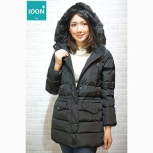 Coat Bossini สีดำ เช่าเสื้อกันหนาว เช่าชุดกันหนาว เสื้อขนเป็ด Fashion เที่ยวต่างประเทศ