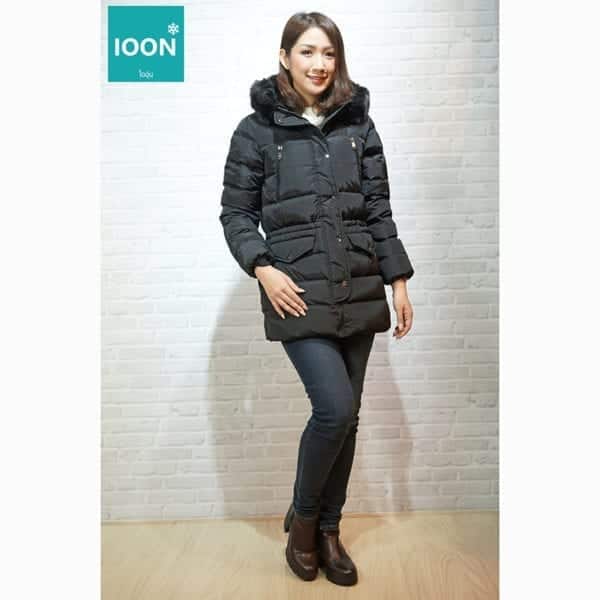 Coat Bossini สีดำ เช่าเสื้อกันหนาว เช่าชุดกันหนาว เสื้อขนเป็ด Fashion เที่ยวต่างประเทศ