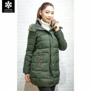 Coat Esprit สีเขียว เช่าเสื้อกันหนาว เช่าชุดกันหนาว เสื้อขนเป็ด Fashion เที่ยวต่างประเทศ