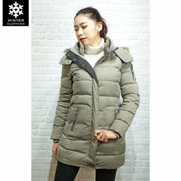 Coat Esprit สีเทา เช่าเสื้อกันหนาว เช่าชุดกันหนาว เสื้อขนเป็ด Fashion เที่ยวต่างประเทศ