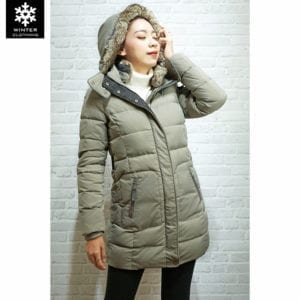 Coat Esprit สีเทา เช่าเสื้อกันหนาว เช่าชุดกันหนาว เสื้อขนเป็ด Fashion เที่ยวต่างประเทศ