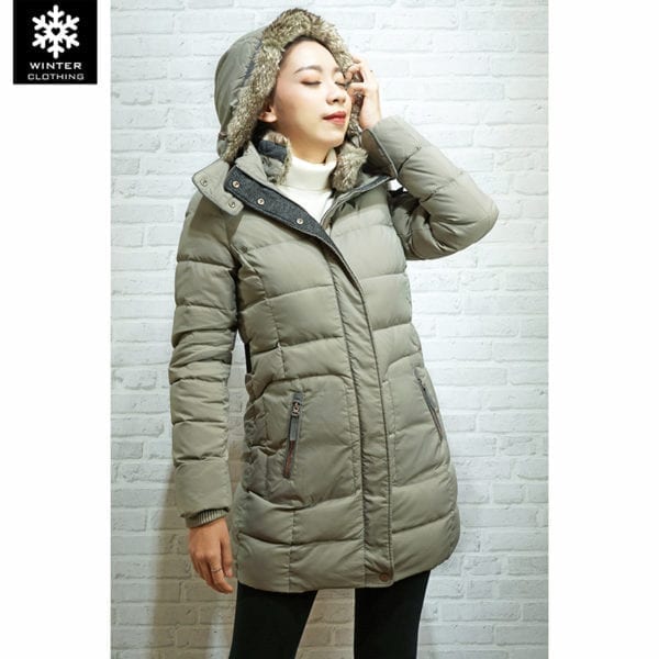 Coat Esprit สีเทา เช่าเสื้อกันหนาว เช่าชุดกันหนาว เสื้อขนเป็ด Fashion เที่ยวต่างประเทศ