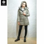 Coat Esprit สีเทา เช่าเสื้อกันหนาว เช่าชุดกันหนาว เสื้อขนเป็ด Fashion เที่ยวต่างประเทศ