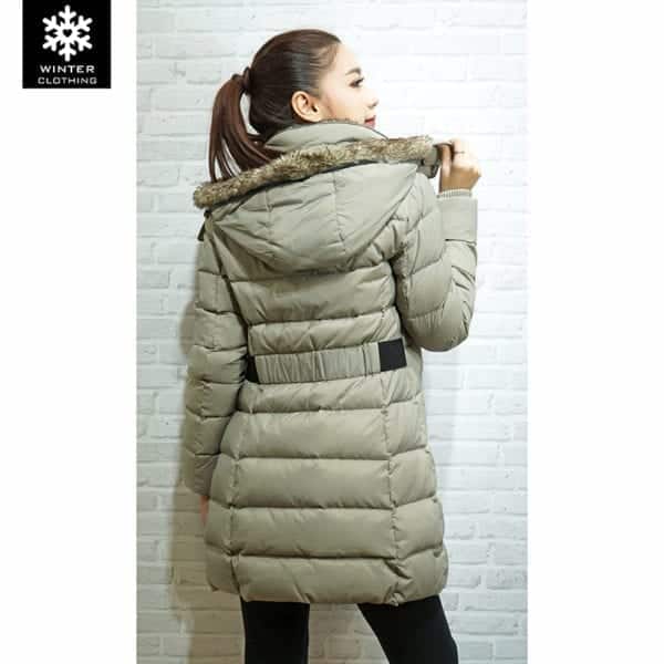 Coat Esprit สีเทา เช่าเสื้อกันหนาว เช่าชุดกันหนาว เสื้อขนเป็ด Fashion เที่ยวต่างประเทศ