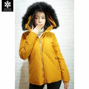 Jacket Zara เช่าเสื้อกันหนาว สีเหลือง เช่าชุดกันหนาว Polyester Fashion เที่ยวต่างประเทศ