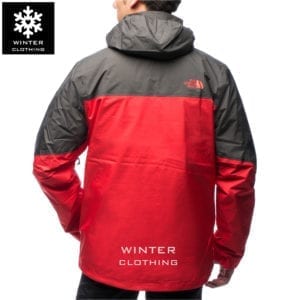 เช่าเสื้อกันหนาว Jacket northface สีเแดง Gore Tex waterproof เช่าชุดกันหนาว เที่ยวต่างประเทศ ขนห่าน
