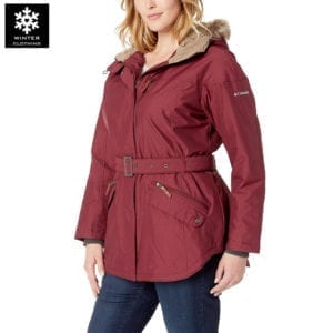 เช่าเสื้อกันหนาว เสื้อโค้ท Columbia สีเทา waterproof เช่าชุดกันหนาว เที่ยวต่างประเทศ