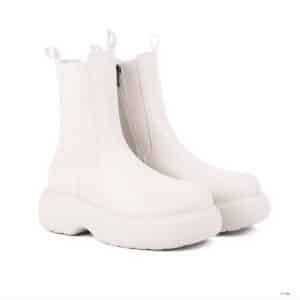 IO-FB016  PLATFORM ANKLE BOOTS White 40