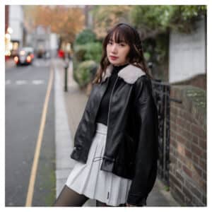 IO-FJ260 Women Leather Jacket Howdycoat FS